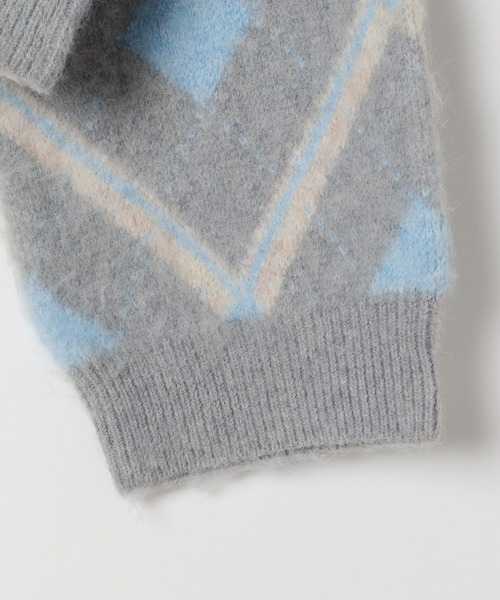 BEVERLY HILLS POLO CLUB（ビバリーヒルズポロクラブ）の「【BEVERLY HILLS POLO CLUB】別注クルーVネックカーディガン（カーディガン/ボレロ・レディース・ブラウン/グレー/ネイビー・FREE）」の7枚目の写真