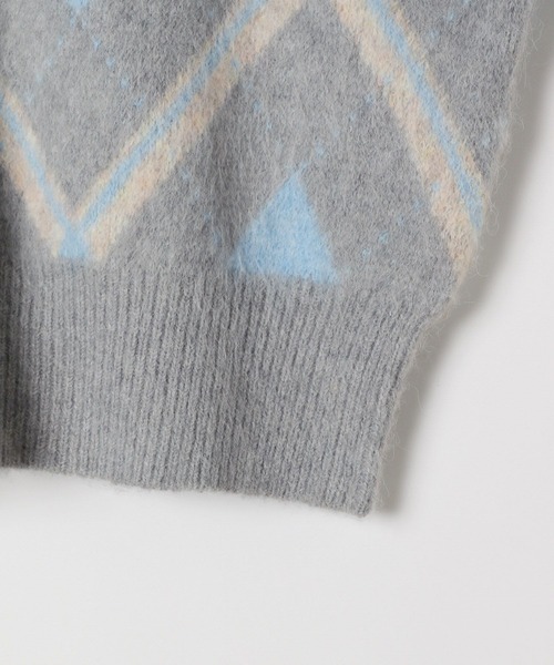 BEVERLY HILLS POLO CLUB（ビバリーヒルズポロクラブ）の「【BEVERLY HILLS POLO CLUB】別注クルーVネックカーディガン（カーディガン/ボレロ・レディース・ブラウン/グレー/ネイビー・FREE）」の8枚目の写真