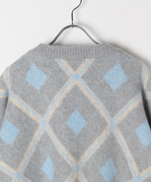 BEVERLY HILLS POLO CLUB（ビバリーヒルズポロクラブ）の「【BEVERLY HILLS POLO CLUB】別注クルーVネックカーディガン（カーディガン/ボレロ・レディース・ブラウン/グレー/ネイビー・FREE）」の9枚目の写真