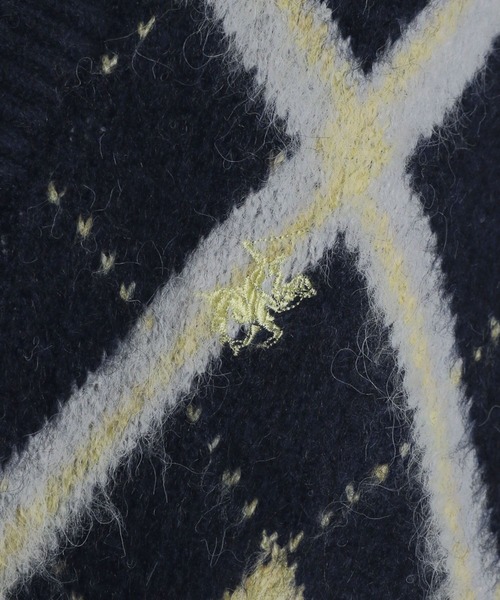 BEVERLY HILLS POLO CLUB（ビバリーヒルズポロクラブ）の「【BEVERLY HILLS POLO CLUB】別注クルーVネックカーディガン（カーディガン/ボレロ・レディース・ブラウン/グレー/ネイビー・FREE）」の12枚目の写真