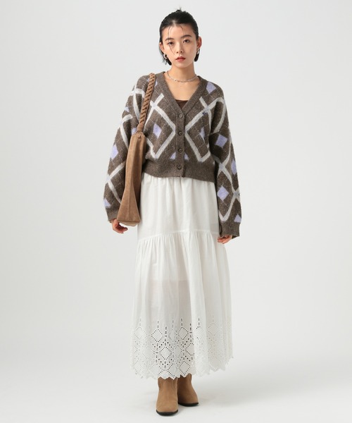 BEVERLY HILLS POLO CLUB（ビバリーヒルズポロクラブ）の「【BEVERLY HILLS POLO CLUB】別注クルーVネックカーディガン（カーディガン/ボレロ・レディース・ブラウン/グレー/ネイビー・FREE）」の20枚目の写真