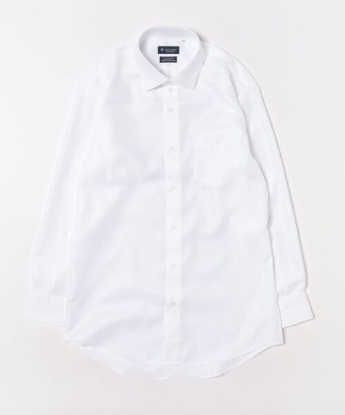 TOKYO SHIRTS(トウキョウシャツ)の「【超形態安定】 形態安定ノンアイロン ワイド 長袖ビジネスワイシャツ(ビジネスシャツ・メンズ・ホワイト・首回り39cm-裄丈80cm/首回り39cm-裄丈84cm/首回り41cm-裄丈82cm/首回り41cm-裄丈86cm/首回り42cm-裄丈82cm/首回り42cm-裄丈86cm/首回り43cm-裄丈82cm/首回り43cm-裄丈86cm/首回り37cm-裄丈80cm)」の6枚目の写真