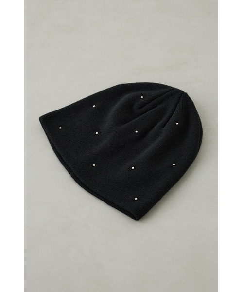 AZUL by moussy（アズールバイマウジー）の「デコラティブリブニットビーニー（ニットキャップ/ビーニー・レディース・アイボリー/ブラック/グレー・FREE）」の15枚目の写真