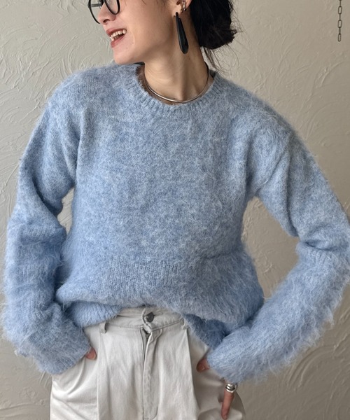 衿取り外しポロニット（ニット/セーター）｜deux amour