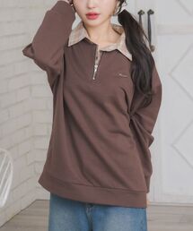 ems excite | シャツレイヤード風トレーナー(Tシャツ/カットソー)