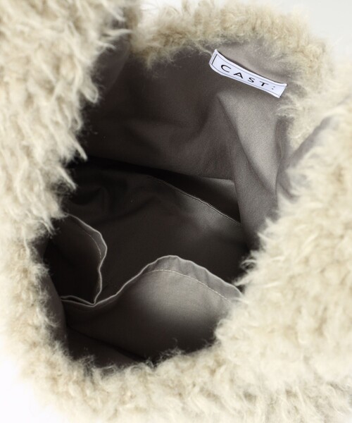 CAST:（キャストコロン）の「エコファーバック（ハンドバッグ・レディース・ホワイト系その他・FREE）」の7枚目の写真