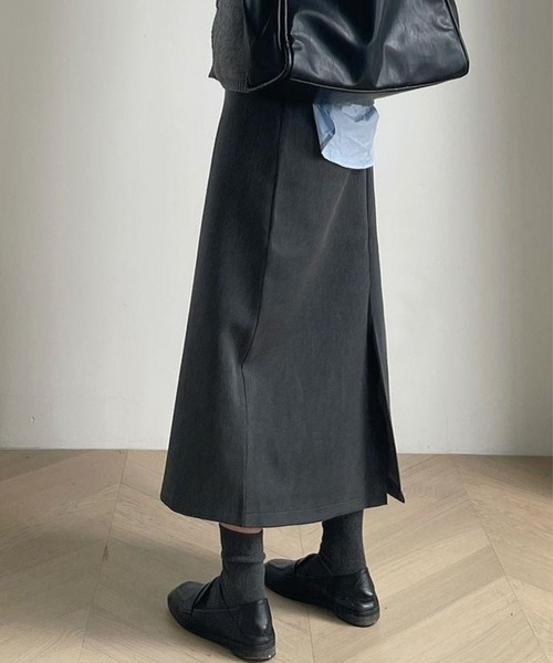 CADBURY（キャドバリー）の「ﾊﾞｯｸｽﾘｯﾄﾀｲﾄｽｶｰﾄ（スカート・レディース・グレー/ブラック・SMALL/MEDIUM/LARGE/X-LARGE）」の2枚目の写真