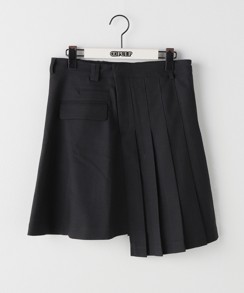 NACHE(ナチェ)の「【Geek Office / ギークオフィス】NACHE / ナチェ MAGNETIC PLEATED MIDI SKIRT(スカート・レディース・ブラック/チャコールグレー・X-SMALL)」の2枚目の写真