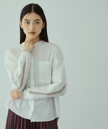 VICKY | バックヨークラインバンドカラーブラウス≪手洗い可能≫(シャツ/ブラウス)