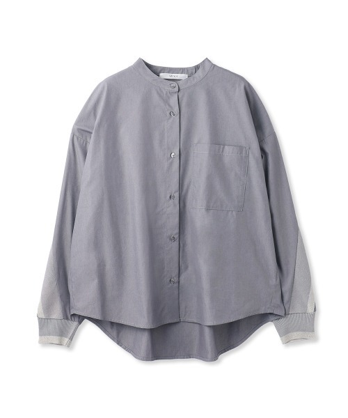 VICKY（ビッキー）の「バックヨークラインバンドカラーブラウス≪手洗い可能≫（シャツ/ブラウス・レディース・ホワイト系その他/ライトグレー/オフホワイト/ブラウン系その他・M）」の19枚目の写真