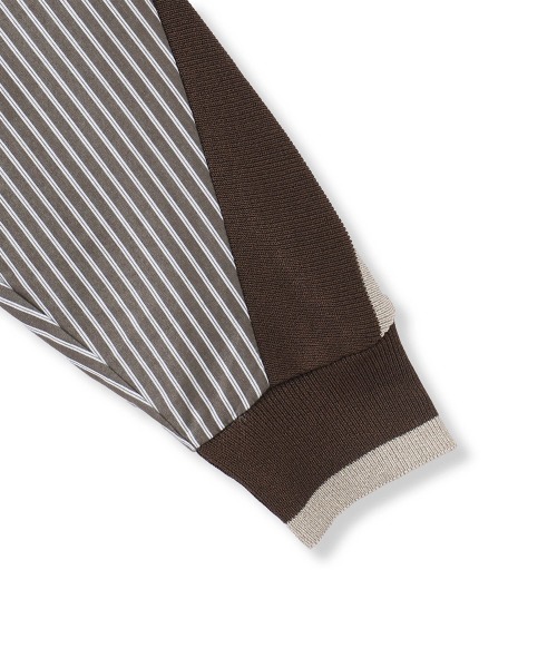 VICKY（ビッキー）の「バックヨークラインバンドカラーブラウス≪手洗い可能≫（シャツ/ブラウス・レディース・ホワイト系その他/ライトグレー/オフホワイト/ブラウン系その他・M）」の8枚目の写真