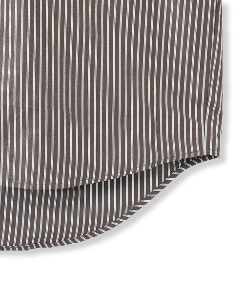 VICKY（ビッキー）の「バックヨークラインバンドカラーブラウス≪手洗い可能≫（シャツ/ブラウス・レディース・ホワイト系その他/ライトグレー/オフホワイト/ブラウン系その他・M）」の9枚目の写真