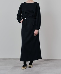 TEVALT | サスペンダー付ソフトAラインスカート(スカート)