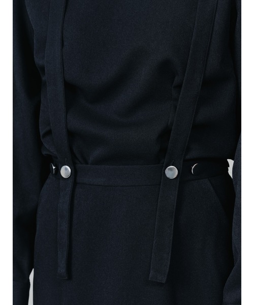 TEVALT（ヴァレット）の「サスペンダー付ソフトAラインスカート（スカート・レディース・ライトベージュ/ブラック/グレー・38）」の9枚目の写真