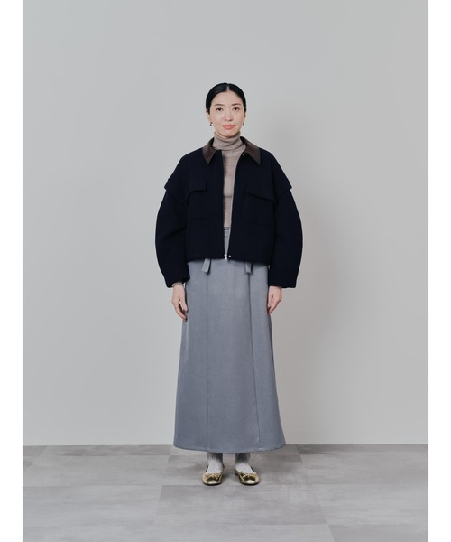 TEVALT（ヴァレット）の「サスペンダー付ソフトAラインスカート（スカート・レディース・ライトベージュ/ブラック/グレー・38）」の21枚目の写真