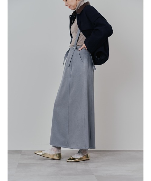 TEVALT（ヴァレット）の「サスペンダー付ソフトAラインスカート（スカート・レディース・ライトベージュ/ブラック/グレー・38）」の17枚目の写真