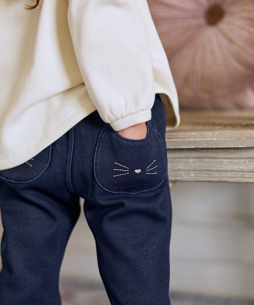 ANY（エニィ）の「7days 裏シャギーガーリーパンツ（その他パンツ・キッズ・ライトグリーン系/ネイビー系7/ライラック系/ブラック系・100/120/90/110/130）」の7枚目の写真