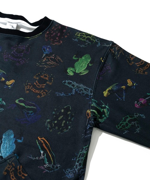 go slow caravan（ゴースローキャラバン）の「寝るまで気持ちいい総柄スムースワンピース（ワンピース・レディース・ブルー系その他/ダークパープル・FREE）」の4枚目の写真