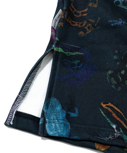 go slow caravan（ゴースローキャラバン）の「寝るまで気持ちいい総柄スムースワンピース（ワンピース・レディース・ブルー系その他/ダークパープル・FREE）」の8枚目の写真