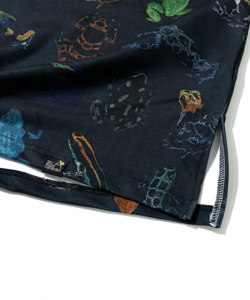 go slow caravan（ゴースローキャラバン）の「寝るまで気持ちいい総柄スムースワンピース（ワンピース・レディース・ブルー系その他/ダークパープル・FREE）」の9枚目の写真