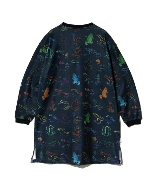 go slow caravan（ゴースローキャラバン）の「寝るまで気持ちいい総柄スムースワンピース（ワンピース・レディース・ブルー系その他/ダークパープル・FREE）」の11枚目の写真