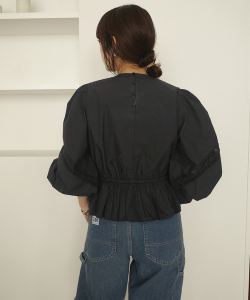 crinkle crinkle crinkle（クリンクルクリンクルクリンクル）の「crinkle crinkle crinkle pillow case blouse CC-4027（シャツ/ブラウス・レディース・ホワイト/ブラック・FREE）」の12枚目の写真