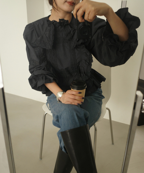 トップス crinkle crinkle crinkle pillow case bl crinkle crinkle crinkle】pillow case blouse/ピローケースブラウス