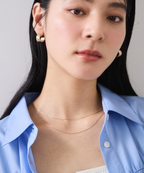 VIS（ビス）の「レイヤードナローチェーンネックレス（ネックレス・レディース・シルバー/ゴールド・FREE）」の7枚目の写真