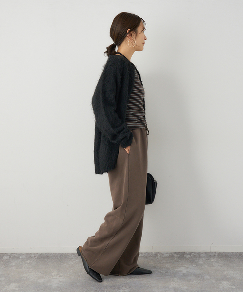 JOURNAL STANDARD（ジャーナルスタンダード）の「ピグメントギャザーパンツ（スウェットパンツ・レディース・ブラック系その他/ブラウン・FREE）」の21枚目の写真