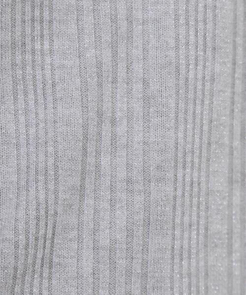 index（インデックス）の「ランダムリブハイネックトップス【洗濯機OK/吸湿発熱】（Tシャツ/カットソー・レディース・オフホワイト/グレー/ワイン系2/ブラック/パープル系1・36/38/40/42）」の10枚目の写真