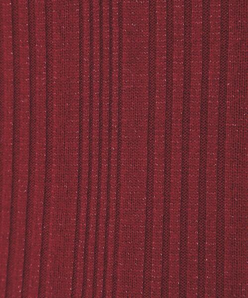 index（インデックス）の「ランダムリブハイネックトップス【洗濯機OK/吸湿発熱】（Tシャツ/カットソー・レディース・オフホワイト/グレー/ワイン系2/ブラック/パープル系1・36/38/40/42）」の18枚目の写真