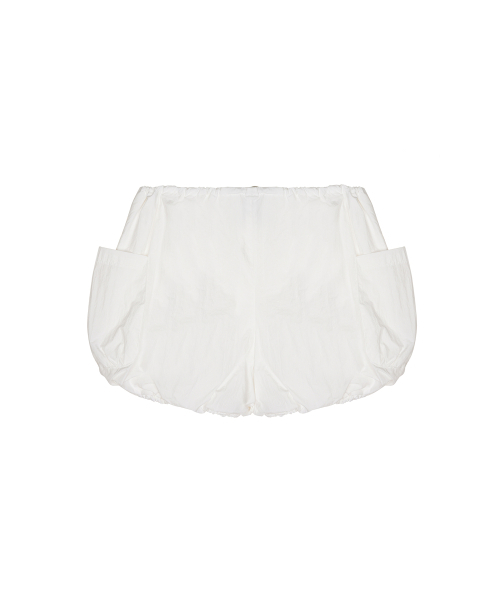 NICK&NICOLE(ニックアンドニコール)の「MINIMAL LABEL CARGO SHORT PANTS_IVORY(その他パンツ・レディース・その他・FREE)」の8枚目の写真