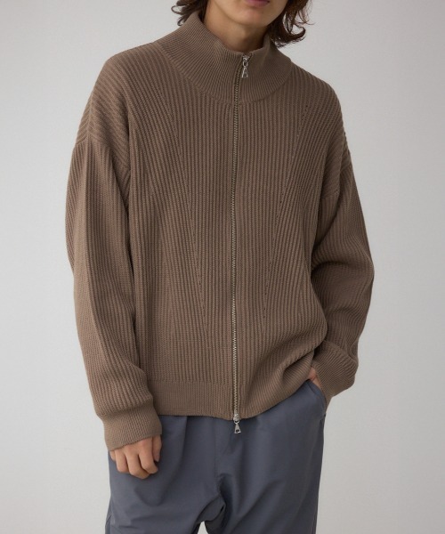 AZUL by moussy（アズールバイマウジー）の「ドライバーズニット（ニット/セーター・メンズ・グレー/ブラック/ダークベージュ・MEDIUM/LARGE）」の3枚目の写真