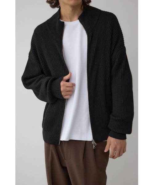 AZUL by moussy（アズールバイマウジー）の「ドライバーズニット（ニット/セーター・メンズ・グレー/ブラック/ダークベージュ・MEDIUM/LARGE）」の15枚目の写真