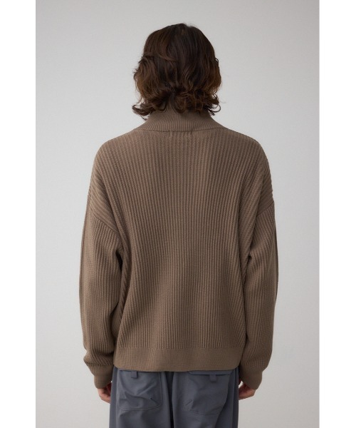 AZUL by moussy（アズールバイマウジー）の「ドライバーズニット（ニット/セーター・メンズ・グレー/ブラック/ダークベージュ・MEDIUM/LARGE）」の9枚目の写真