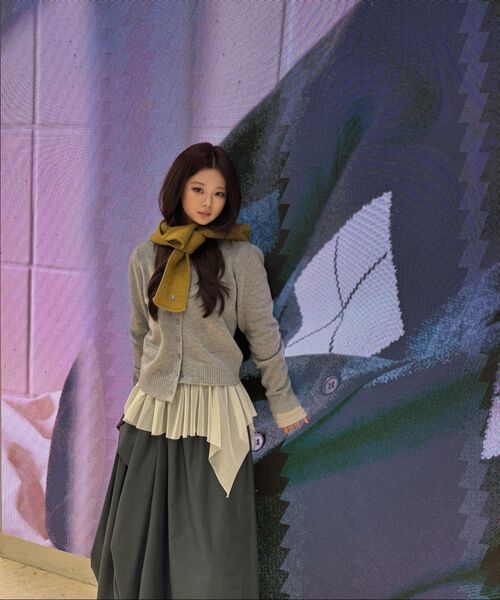 FLAREUP（フレアアップ）の「Layered Lace Frill Long Sleeve (FL-137_Gray)（Tシャツ/カットソー・レディース・グレー/ブラック/クリーム・OS）」の19枚目の写真