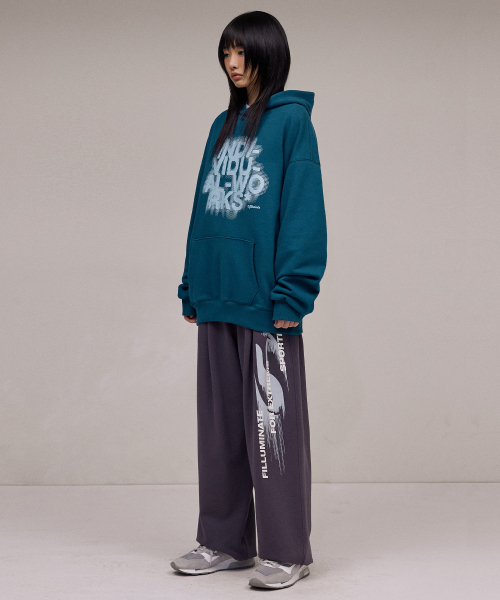 F.ILLUMINATE（フィルミネイト）の「ブラーエフェクトロゴフードパーカー-ブルー（パーカー・レディース・その他・SMALL/MEDIUM/LARGE）」の5枚目の写真
