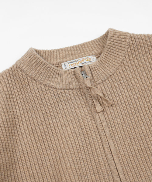 FRIZMWORKS（フリズムワークス）の「WOOL DECK ZIP UP CARDIGAN _ OATMEAL（カーディガン/ボレロ・メンズ・その他・SMALL/MEDIUM/LARGE/X-LARGE）」の5枚目の写真
