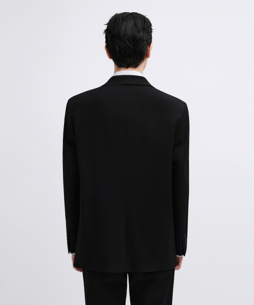 MUSINSA STANDARD（ムシンサスタンダード）の「リラックスベーシックブレザー[ブラック]（テーラードジャケット・メンズ・その他・LARGE/X-LARGE/XX-LARGE/MEDIUM）」の6枚目の写真