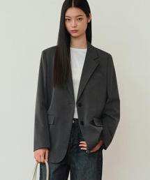 MUSINSA STANDARD WOMAN（ムシンサスタンダードウーマン）の「WOMENS OVERSIZED BLAZER_MEDIUM GRAY（テーラードジャケット）」