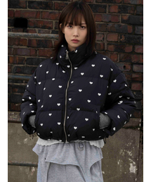 THE GREEN LAB（ザグリーンラボ）の「Lovely Heart Padded Jumper [Navy]（ダウンジャケット/コート）」