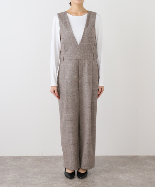 IENA（イエナ）の「ソフトチェック サロペット（サロペット/オーバーオール・レディース・ブラウン・36/38）」の15枚目の写真