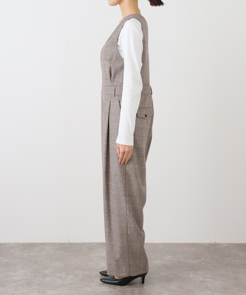 IENA（イエナ）の「ソフトチェック サロペット（サロペット/オーバーオール・レディース・ブラウン・36/38）」の16枚目の写真