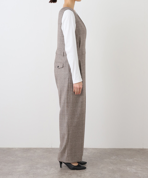 IENA（イエナ）の「ソフトチェック サロペット（サロペット/オーバーオール・レディース・ブラウン・36/38）」の18枚目の写真