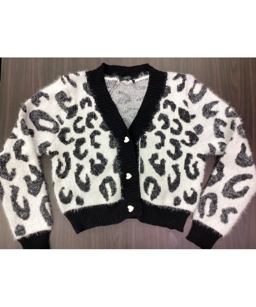 Bling Leads(ブリングリーズ)の「【Bls】 【Bling Leads】ヒョウ柄ショート丈カーディガン C/D(カーディガン/ボレロ・レディース・ホワイト/ベージュ・FREE)」の8枚目の写真