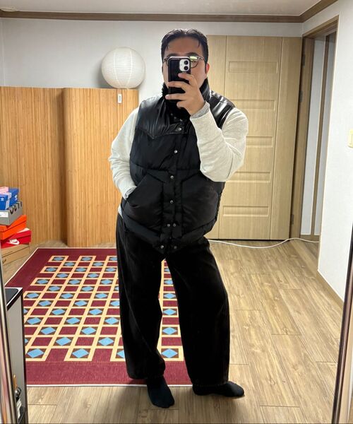 MUSINSA STANDARD（ムシンサスタンダード）の「ウェスタンダウンベスト[ブラック]（ダウンベスト・メンズ・その他・SMALL/MEDIUM/LARGE/X-LARGE/XX-LARGE）」の11枚目の写真