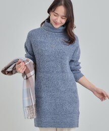 SHOO・LA・RUE | 【洗濯機可/S-LL/体型カバー】女性らしい美シルエット チュニックニットワンピース(ニット/セーター)