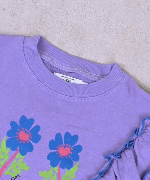 Life Support Products（ライフサポートプロダクツ）の「ウラケボリュームフリルスウット（スウェット・キッズ・オフホワイト/チャコール/ラベンダー/ブルー・150/140/130/120/110/100/95/90/80）」の14枚目の写真