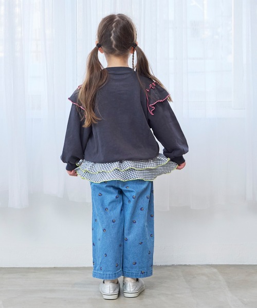 Life Support Products（ライフサポートプロダクツ）の「ウラケボリュームフリルスウット（スウェット・キッズ・オフホワイト/チャコール/ラベンダー/ブルー・150/140/130/120/110/100/95/90/80）」の13枚目の写真