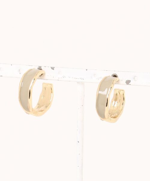 tone(トーン)の「【Lily accessory】リングピアス(MA)(ピアス(両耳用)・レディース・グレー・FREE)」の1枚目の写真